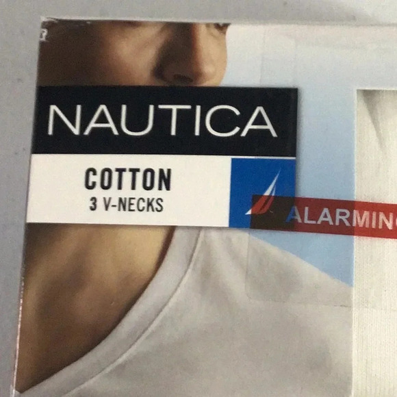 Nautica Classic Fit V Neck Short Sleeve Tee Size Men’s XL 46-48 - Picture 6 of 6